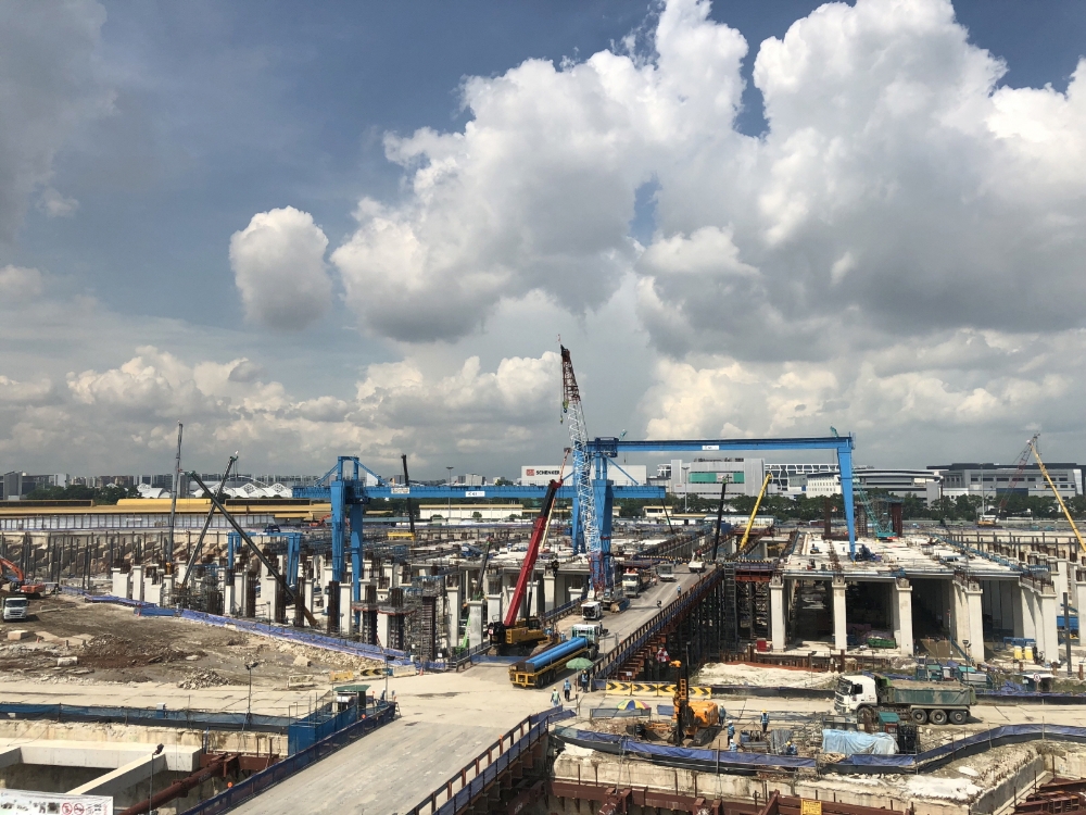 싱가포르 T301 건설 현장 모습.(사진=GS건설)