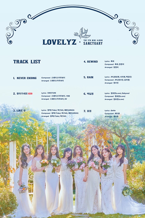 러블리즈, 미니 5집 트랙 리스트 공개
