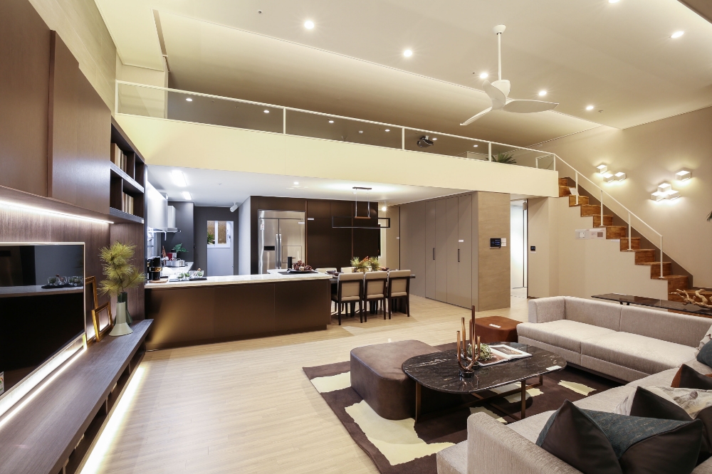 제주 아이파크 스위트 R 전용면적 175㎡A 펜트하우스 모습.