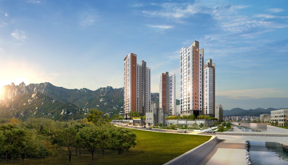 더샵 파크에비뉴 투시도.(사진=포스코건설)