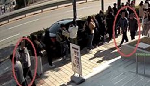 피해자 유인장면.(사진제공=부산지방경찰청)