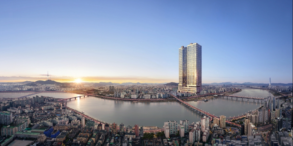 더 라움 펜트하우스 항공조감도.(사진=트라움하우스)