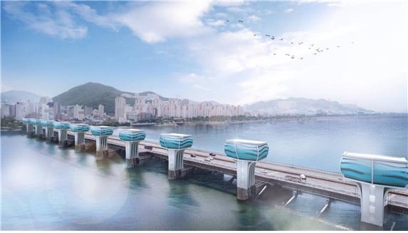 낙동강하굿둑 리모델링사업 조감도(예시).(제공=최인호의원실)