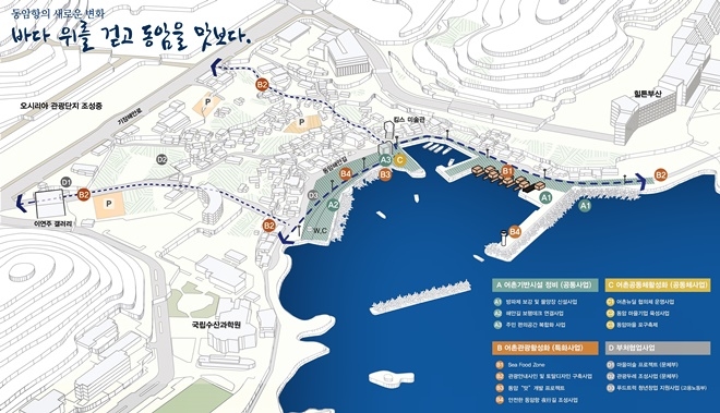 기장 동암항 어촌재생 조감도.(사진제공=부산시)
