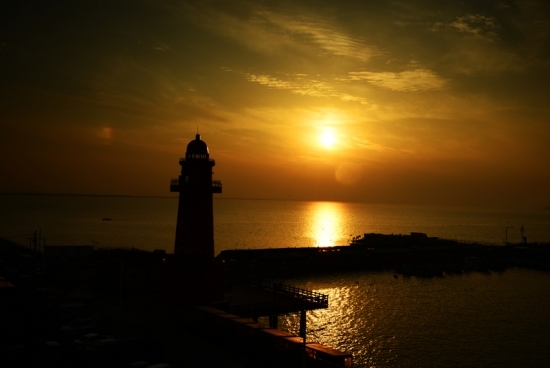 오이도 빨간등대 일출