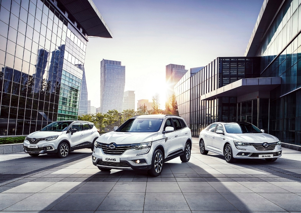 QM3, QM6, SM6.(사진=르노삼성자동차)