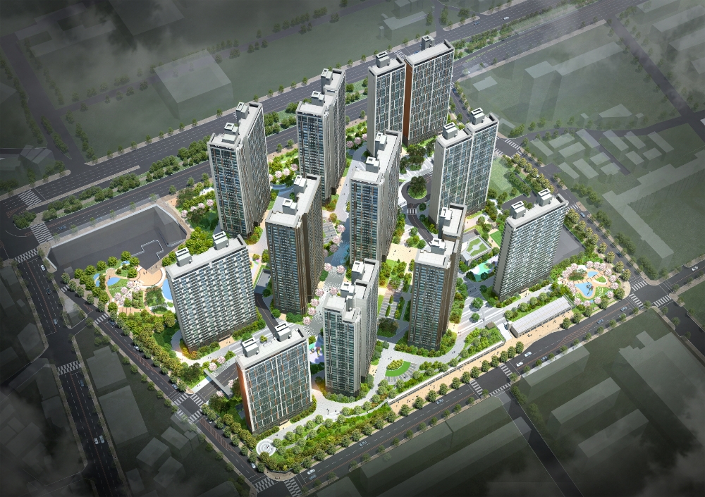 e편한세상 계양 더프리미어 조감도.(사진=삼호·대림산업)