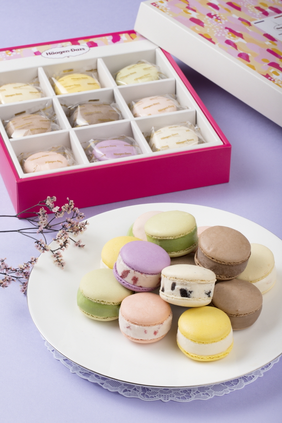 하겐다즈, 아이스크림 마카롱 9종 세트 출시
