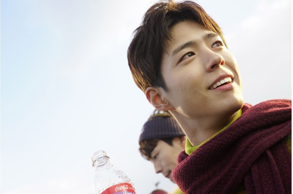 박보검 광고 비하인드 이미지. (사진= 코카-콜라)