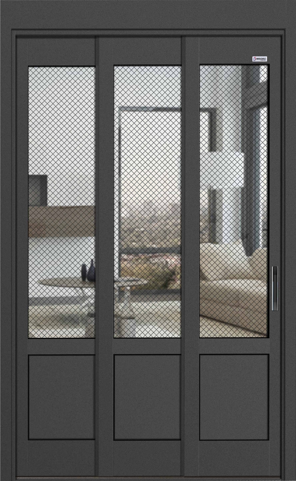 윈체 망입유리 스탠다드 중문.(사진=윈체)