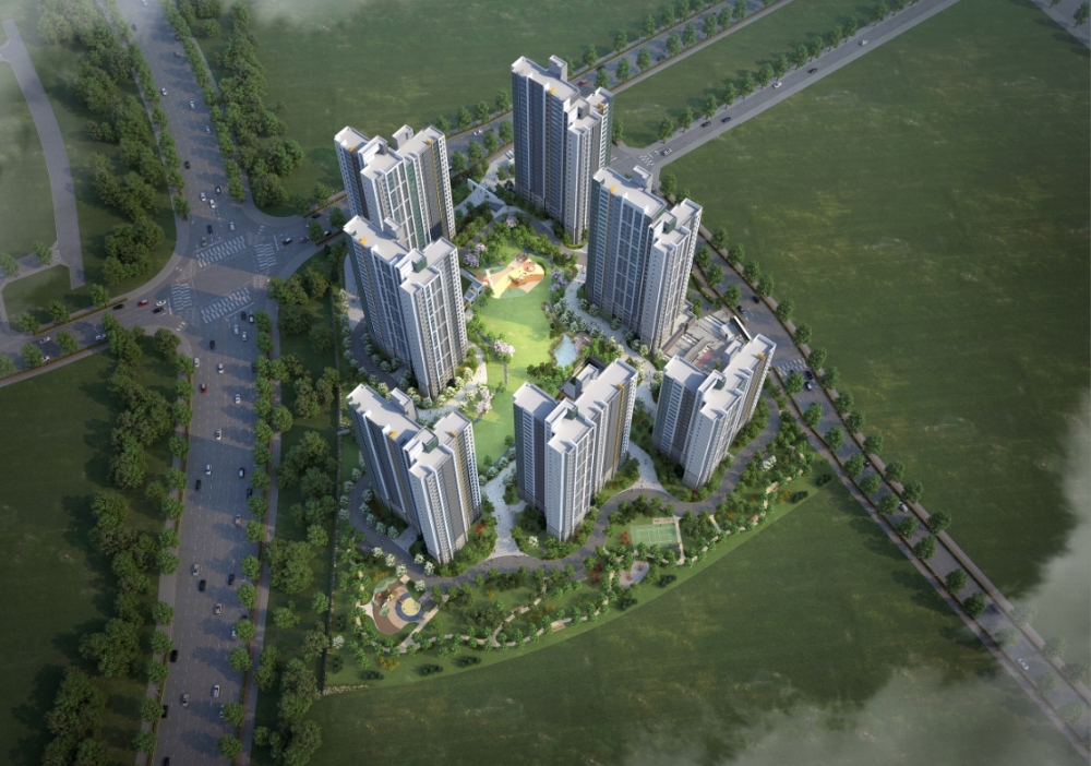 운정신도시 파크 푸르지오 조감도. (사진=함스피알)