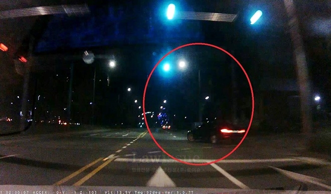 만취상태서 음주운전 차량.(사진제공=부산지방경찰청)