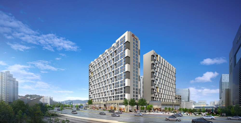 힐스테이트 판교역 7-1블록 투시도.(사진=현대엔지니어링)