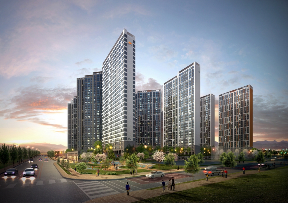 'e편한세상 계양 더프리미어' 투시도..(사진=삼호·대림산업)