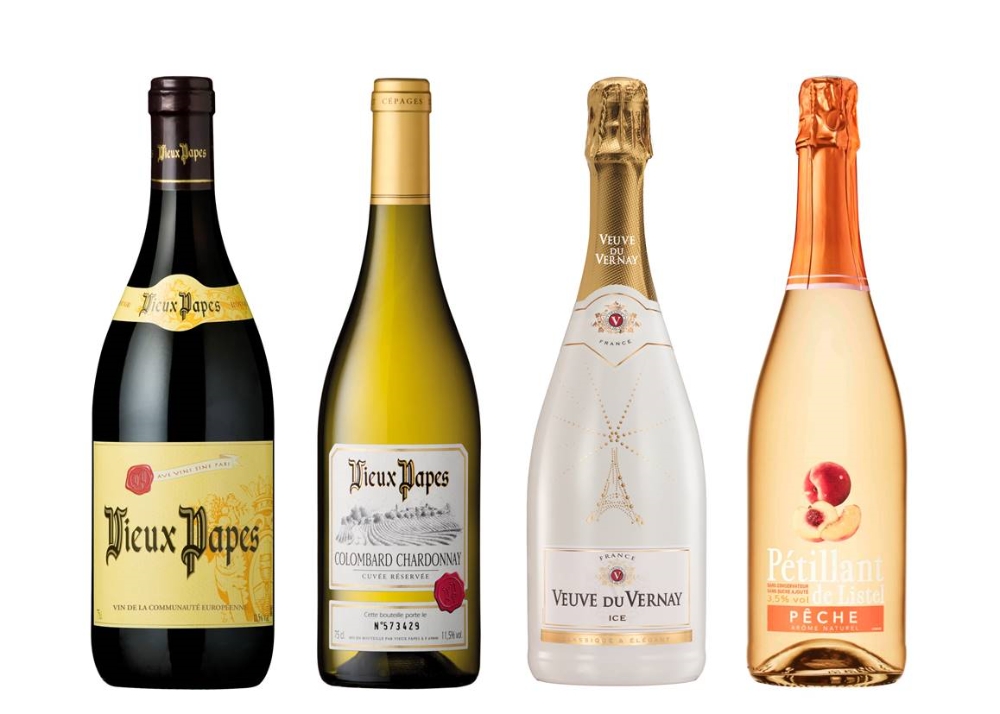 왼쪽부터 ‘뷰 빠쁘 루즈’, ‘뷰 빠쁘 블랑’, ‘뵈브 뒤 베르네 아이스’, ‘뻬띠엉 드 리스텔’. (사진=레뱅드매일)