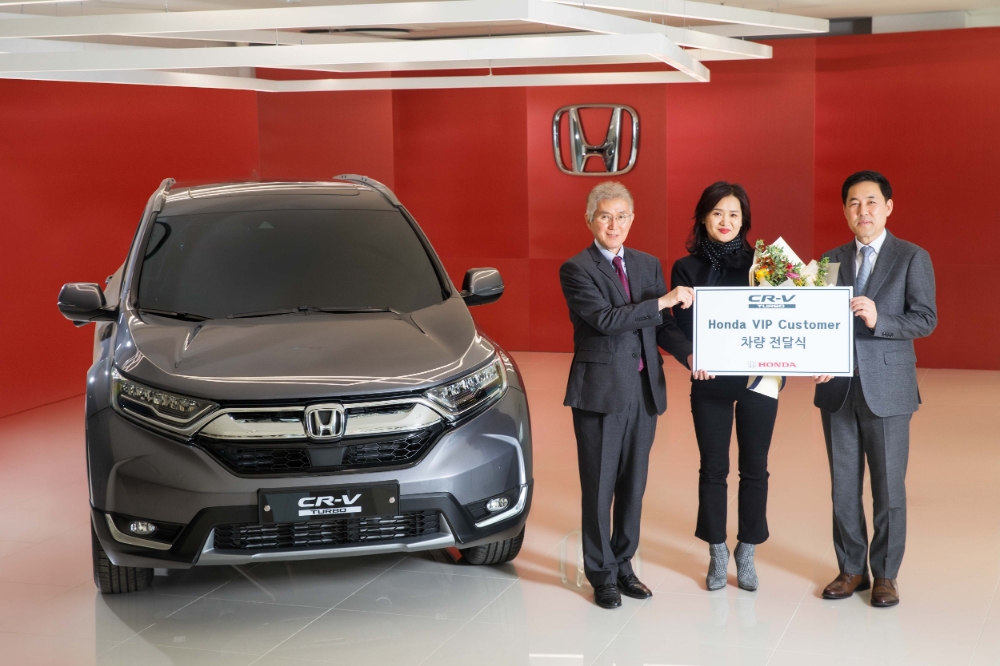 2019년형 CR-V 터보 전달식.(사진=혼다코리아)