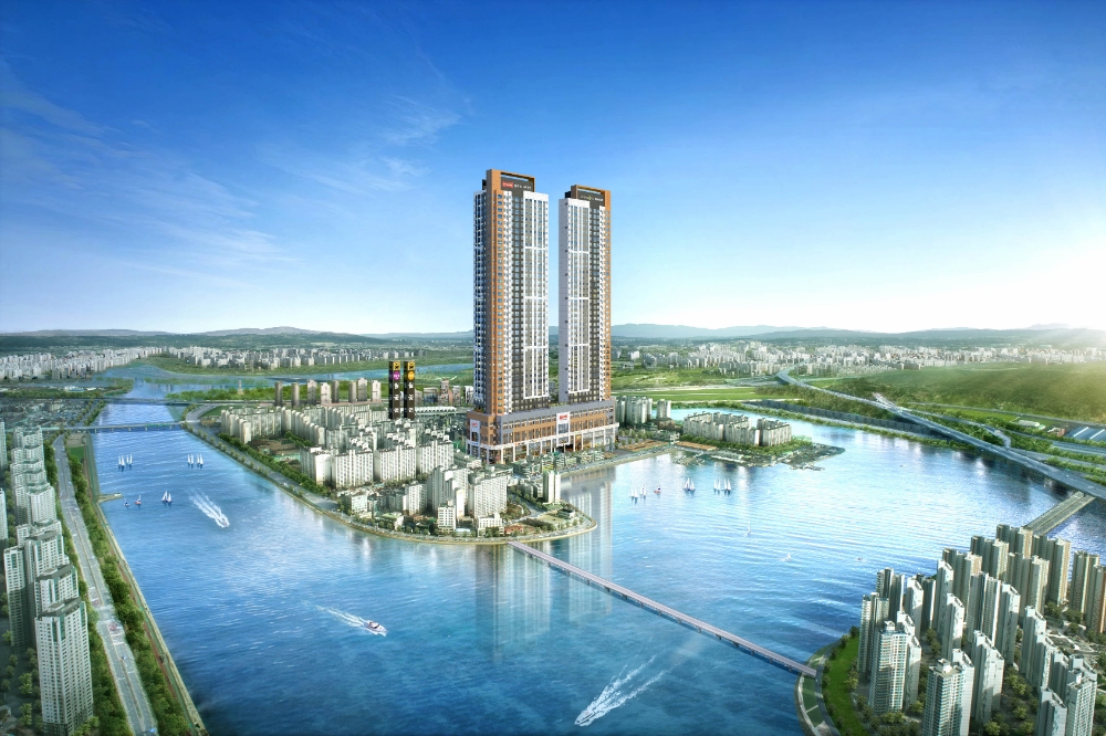 시흥월곶역 블루밍 더마크 투시도.(사진=벽산엔지니어링)