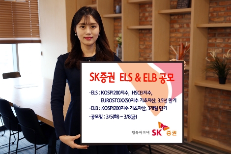 SK증권이 모집하는 ELS, ELB 안내 이미지. 사진=SK증권