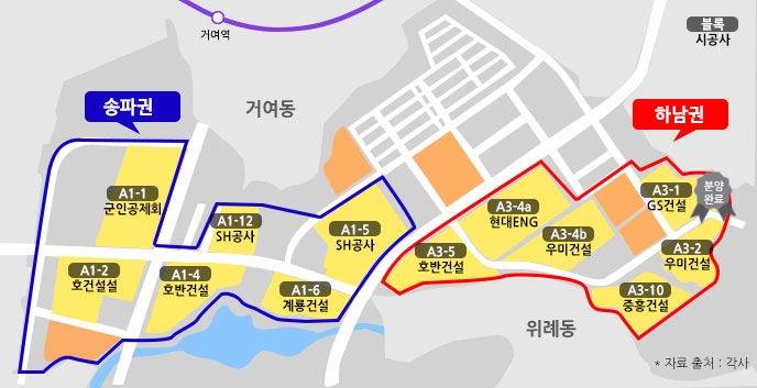 북위례 공동주택 현황.