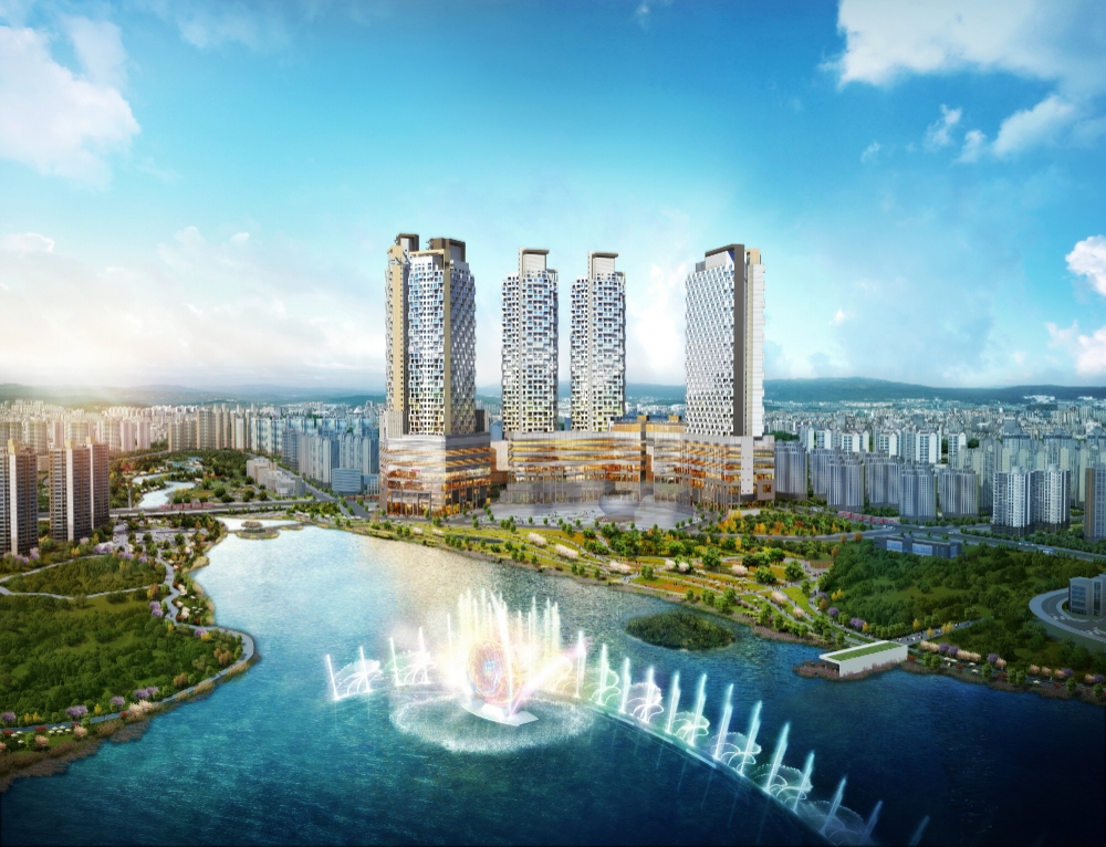 동탄 호수공원 그랑파사쥬 투시도.