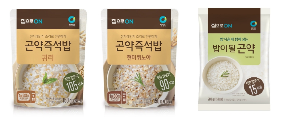 청정원 집으로ON, ‘곤약쌀’ 활용한 신제품 출시