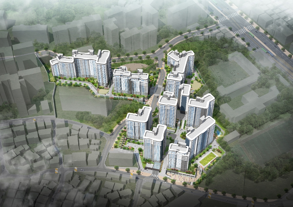 이수 푸르지오 더 프레티움 조감도.(사진=대우건설)