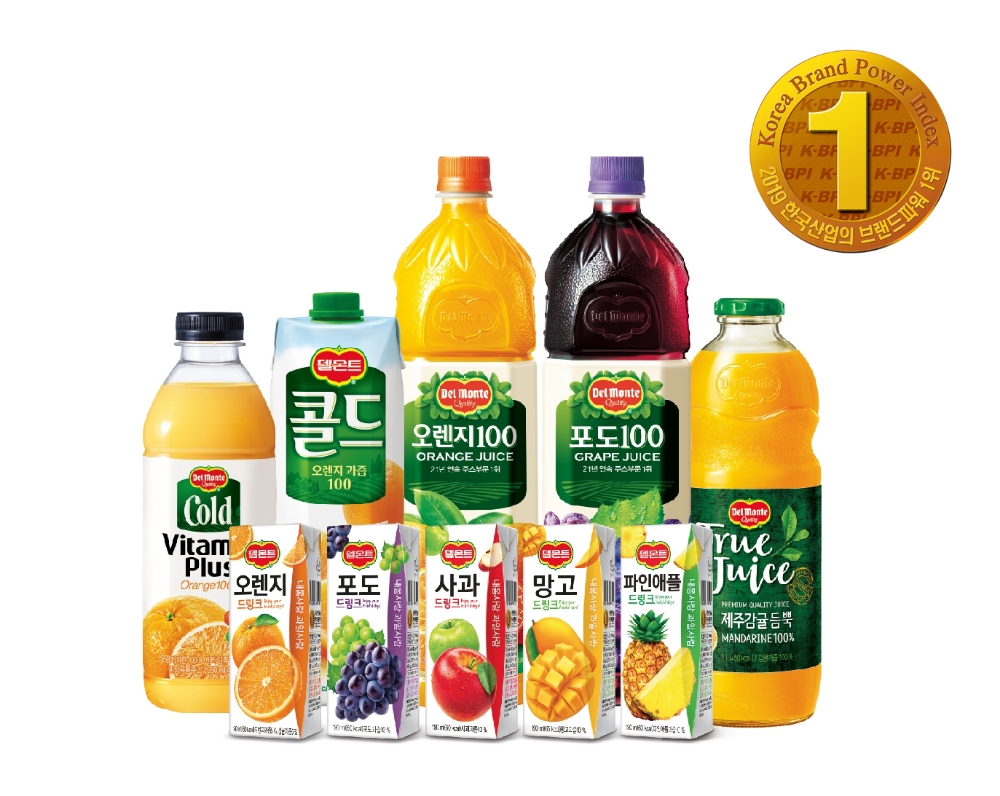 델몬트주스, 21년 연속 ‘한국산업의 브랜드파워(K-BPI)’ 주스부문 1위 선정