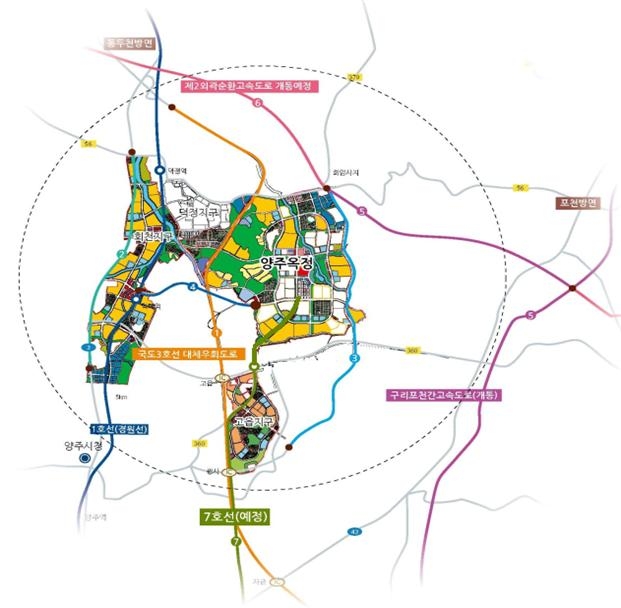 양주 옥정지구 위치도.(사진=LH)
