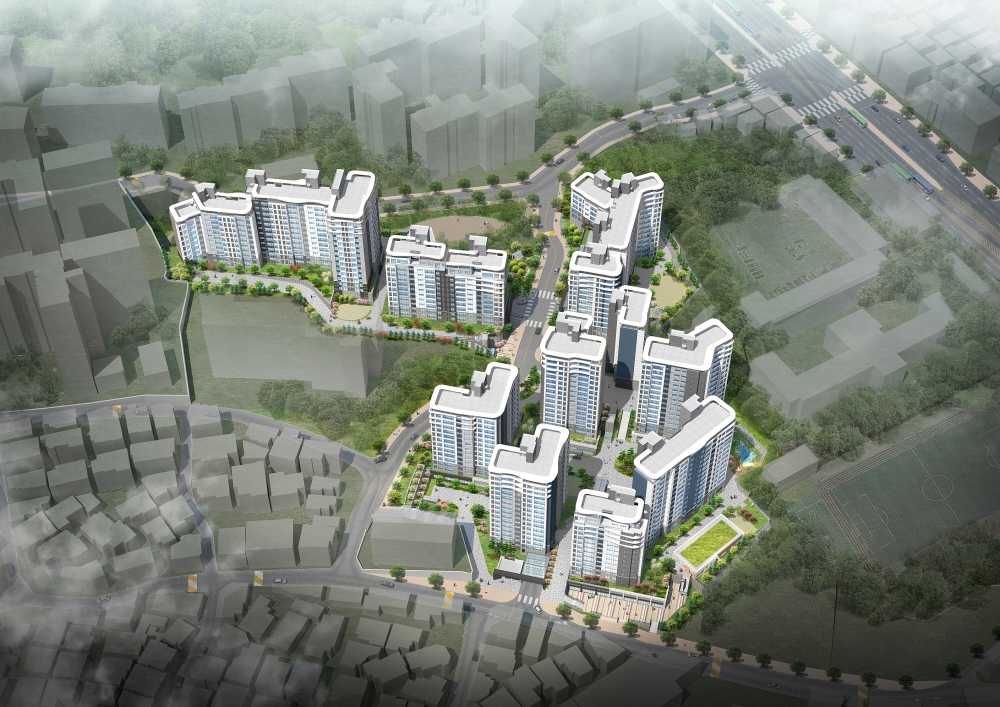 이수 푸르지오 더 프레티움 조감도.(사진=대우건설)