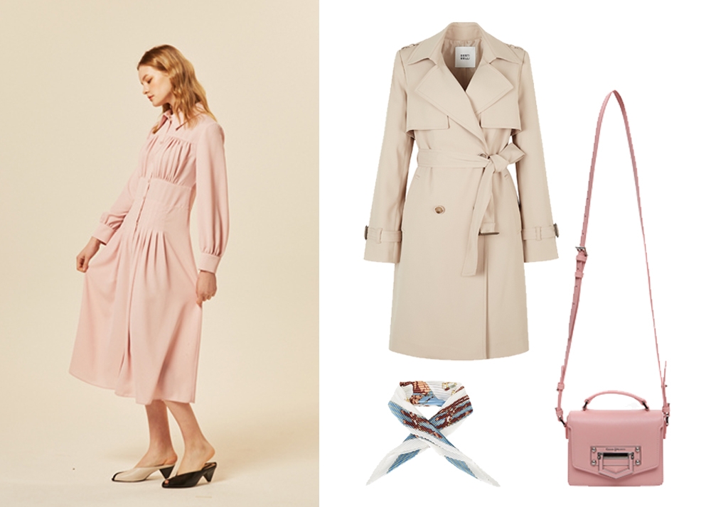 봄 원피스와 함께 입기 좋은 아우터는? 발랄한 ‘청재킷’ VS 차분한 ‘트렌치코트’