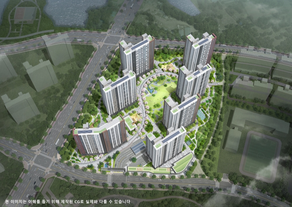 에코시티 데시앙 14블록 조감도.(사진=태영건설)