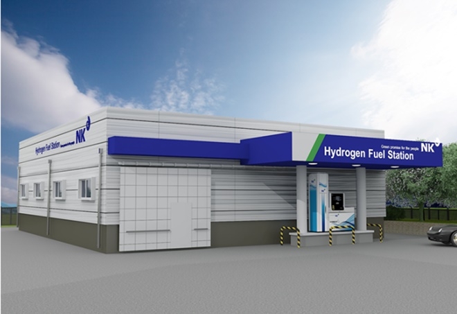 부산 1호 수소충전소(가칭 ‘NK 서부산수소충전소’) 조감도.(사진제공=부산시)