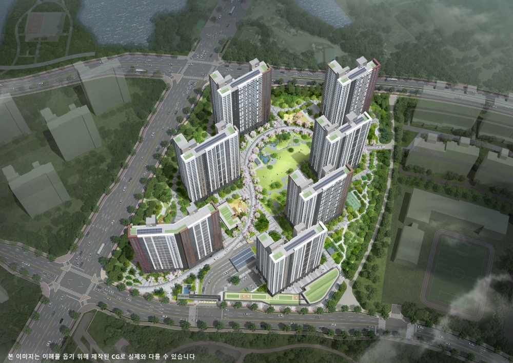 에코시티 데시앙 14블록 조감도.(사진=태영건설)