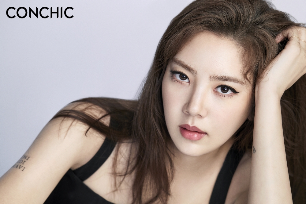 ‘컨시크’ 모델 손담비. (사진= 토니모리)