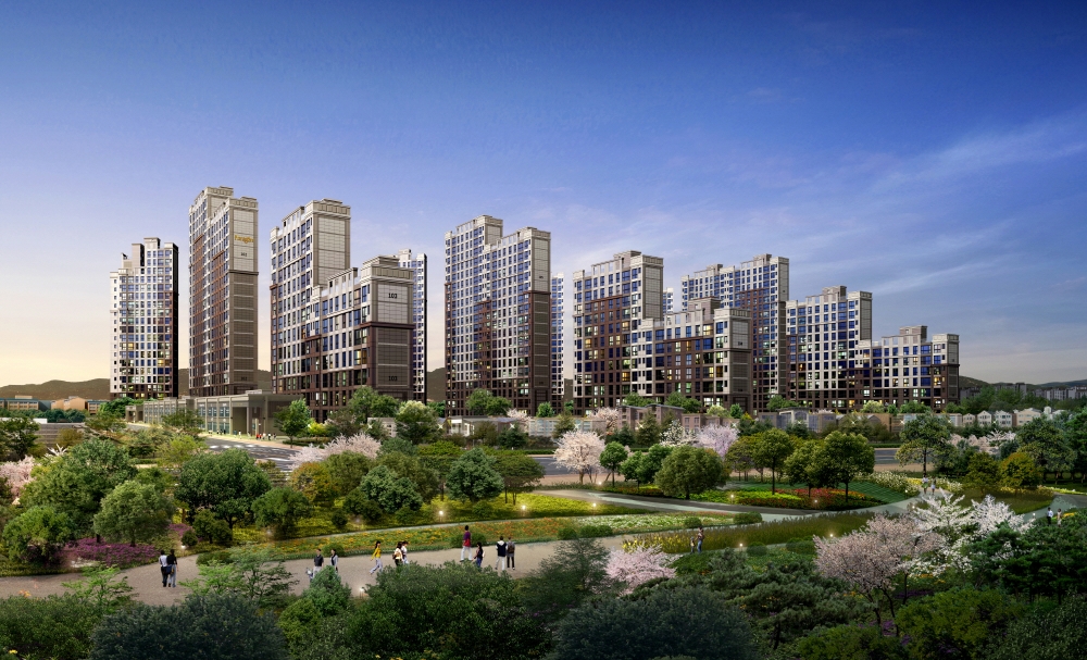 고덕파라곤 2차 공원.(사진=동양건설산업)