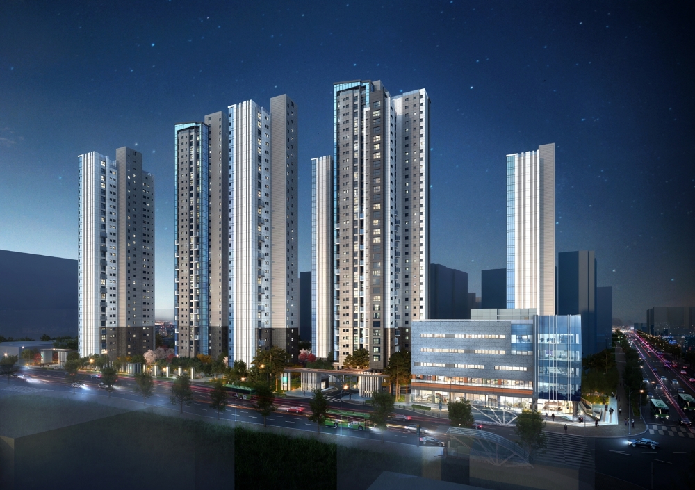 래미안 라클래시 야경 투시도.(이미지=삼성물산)