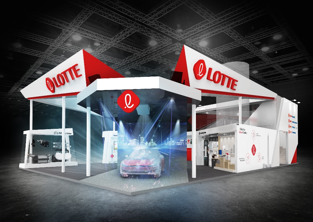사진=차이나플라스2019 롯데그룹 홍보부스 조감도