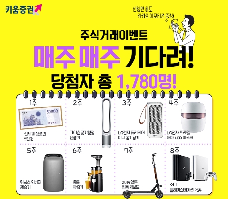 키움증권이 실시하는 '매주 매주 기다려' 이벤트 안내 이미지. 사진=키움증권