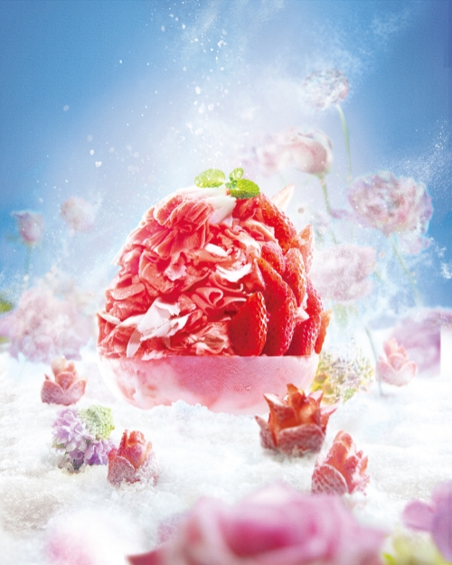 파리바게뜨, ‘딸기라떼 꽃빙수’ 출시
