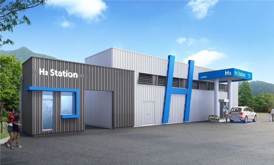 수소충전소 조감도.(이미지=한국도로공사)