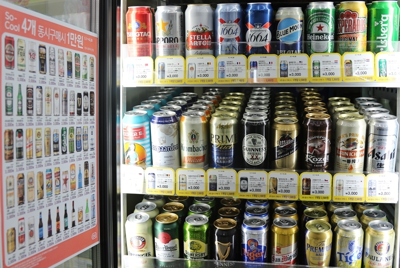 일본 맥주는 김 새고 중국 맥주가 톡 쐈다∙∙∙CU, 최근 5년 간 국가별 수입맥주 매출 변화 분석