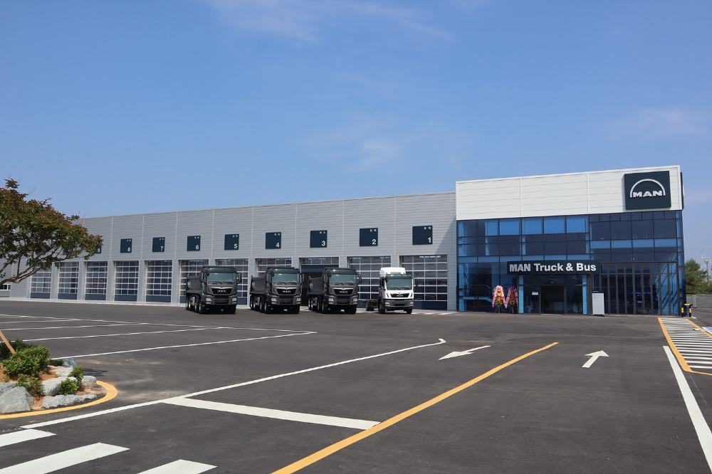 광주 서비스 센터 전경.(사진=만트럭버스코리아)