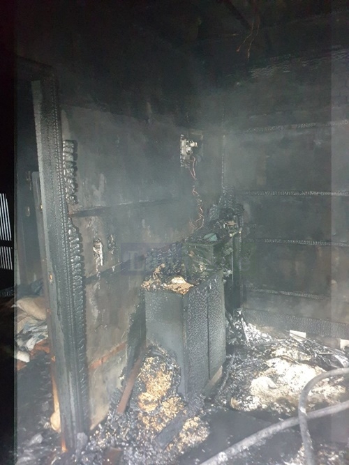 주택1층 화재현장.(사진제공=부산남부소방서)