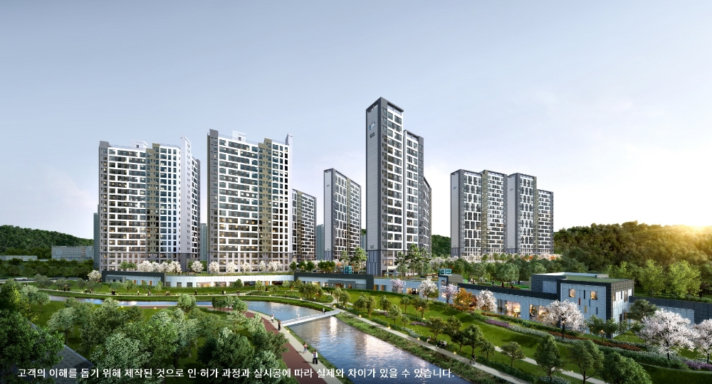 판교 대장지구 제일풍경채 투시도.(이미지=제일건설)