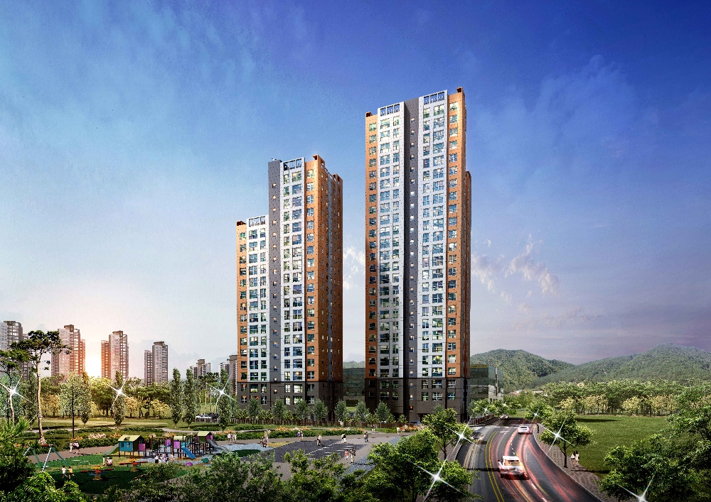 목감역 지음재파크 투시도.(사진=함스피알)