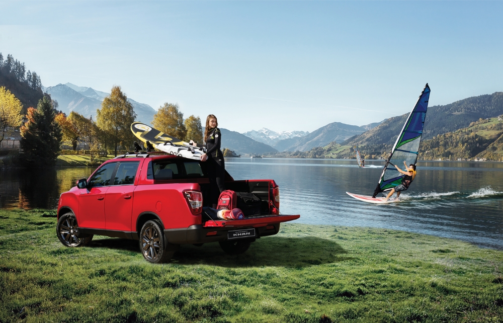 렉스턴 스포츠 서핑레드.(사진=쌍용자동차)