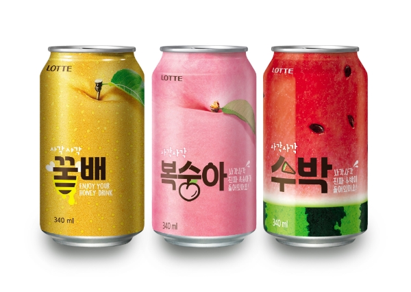 롯데칠성음료, 과립주스 ‘사각사각 수박’ 출시