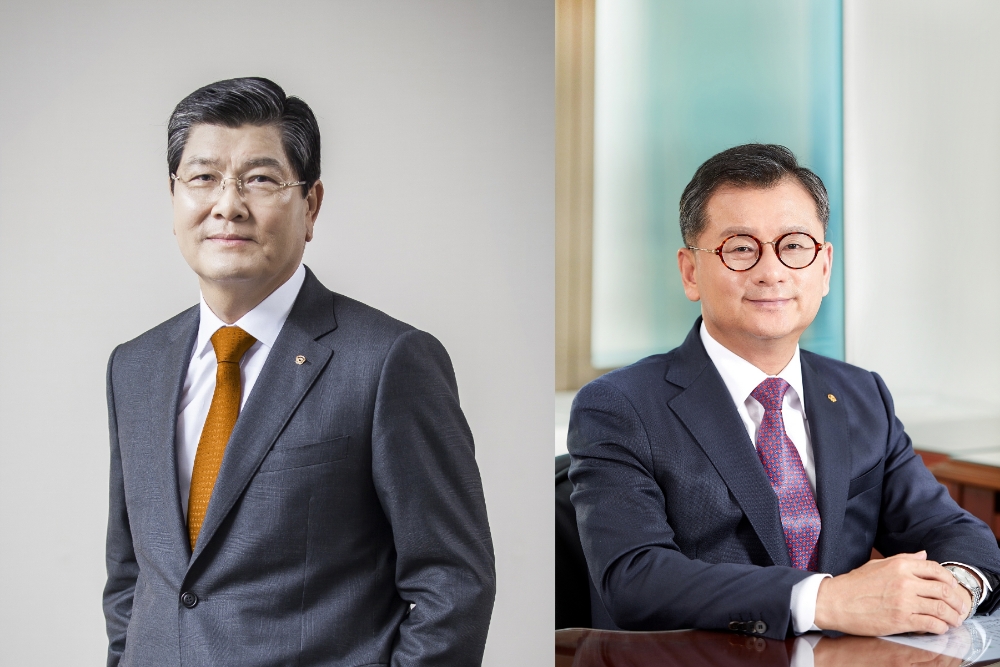 (좌) 차남규 대표이사 부회장 (우) 여승주 대표이사 사장