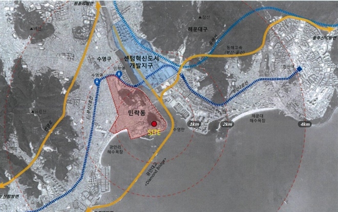사업시행지역 위치도.(사진제공=티아이부산)