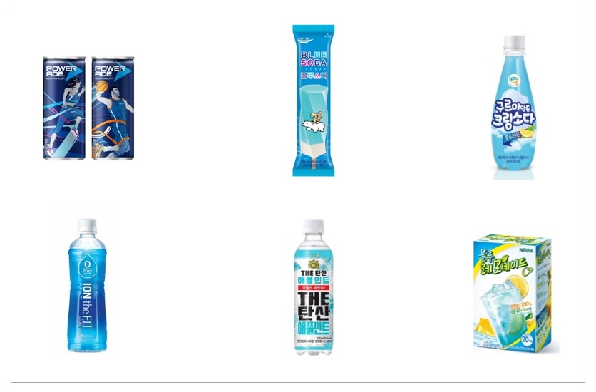 청량한 블루와 만나 눈과 입이 더 쿨~해진 여름 음료